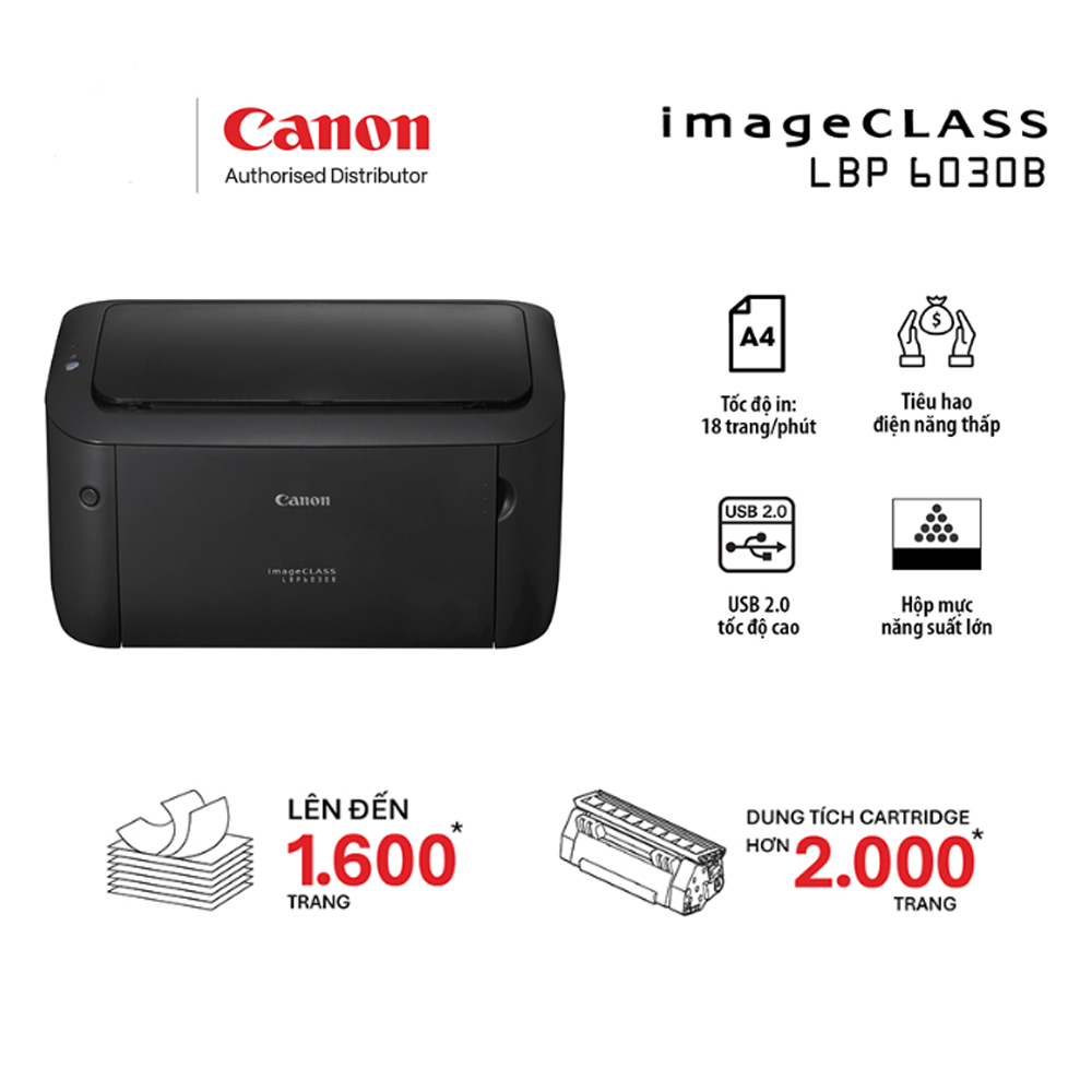 Máy in Laser đen trắng Canon LBP 6030 (In, A4, USB)