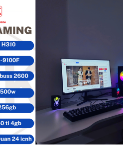 BỘ PC: H310/I3-9100F/8GB/256GB/750 TI 4GB/DUAN 2409S